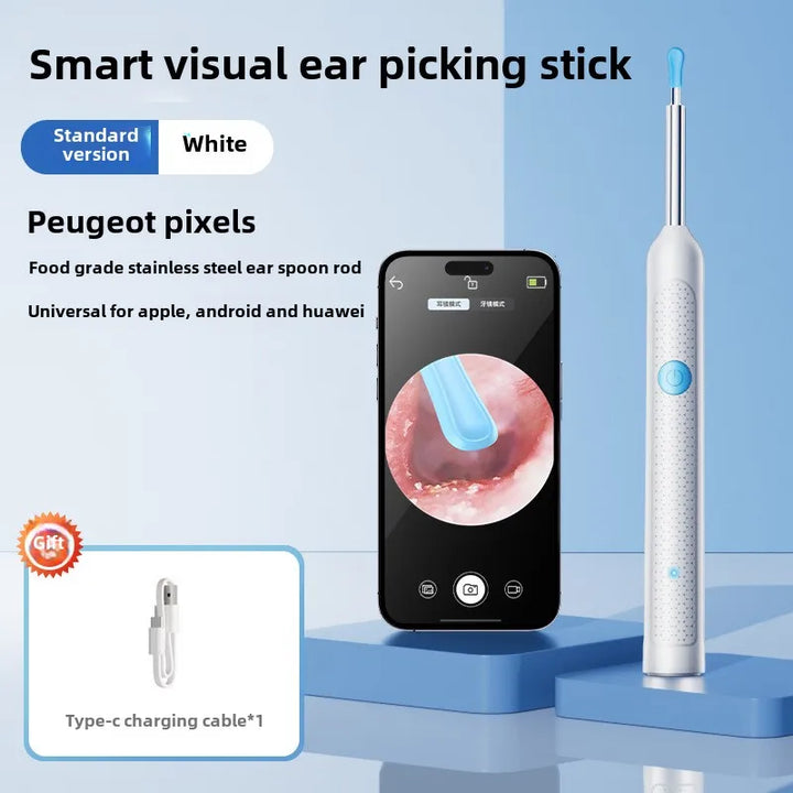 Smart Visual Ear Stick Otoscope with Camera