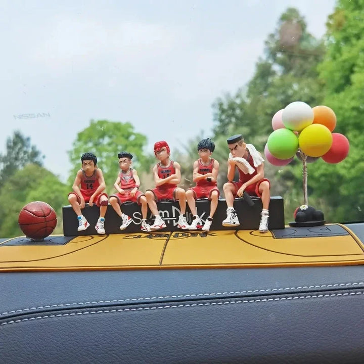 Car Telephone Number Plate Interior Anime Decoration SLAM DUNK Hanamichi Sakuragi Action Figure Ornament Auto Accessories Gifts