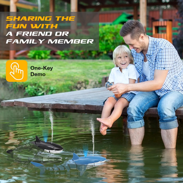Smart RC Shark & Whale Water Toy!