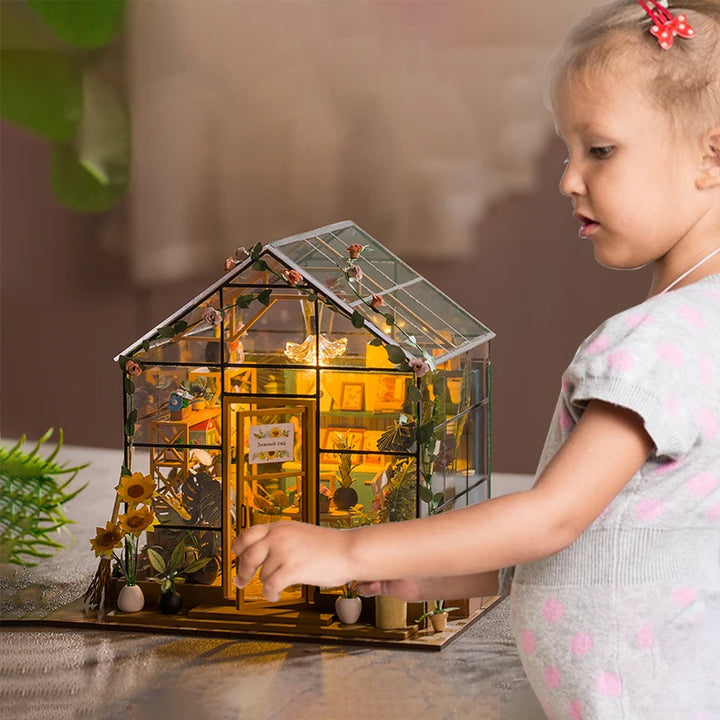 Doll House Kit Mini DIY Flower House
