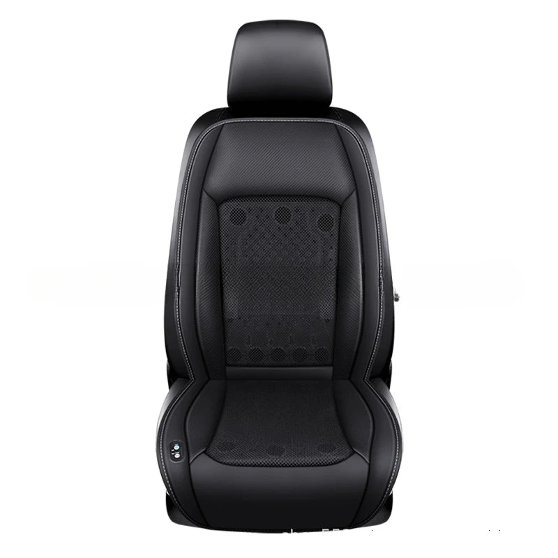 12V 24V Car Ventilated Seat Cushion with Fan Massage Function Auto Start Stop Cooling Fan Pad for Vehicle Seat Comfort