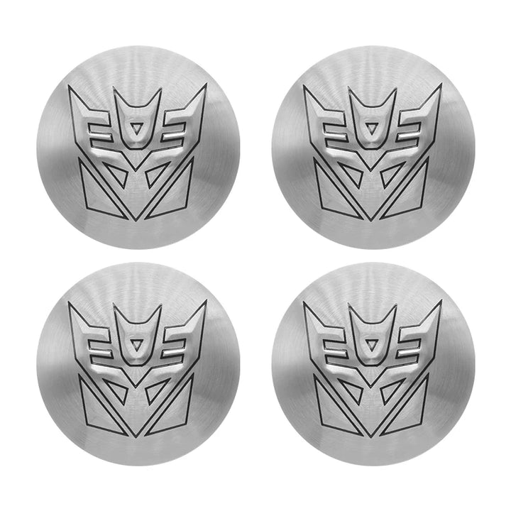 4Pcs 56mm Car Styling Transformers Decepticon Emblem Badge Sticker Car Wheel Hub Center Caps Rim Cover Stickers Auto Accessories