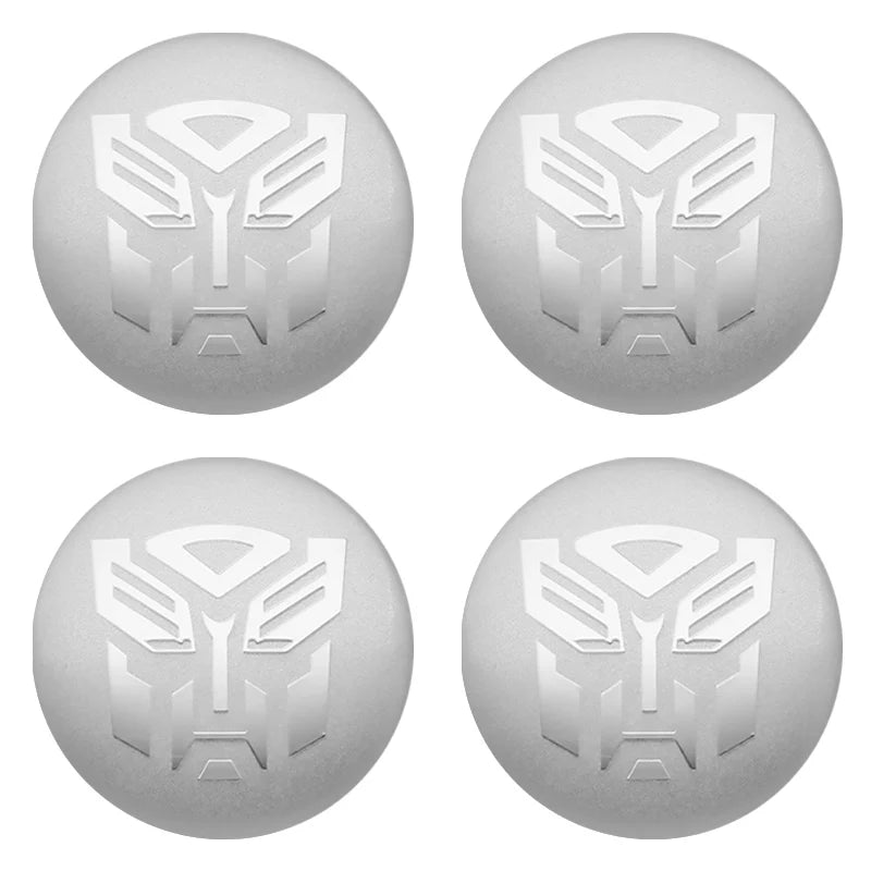 4Pcs 56mm Car Styling Transformers Decepticon Emblem Badge Sticker Car Wheel Hub Center Caps Rim Cover Stickers Auto Accessories