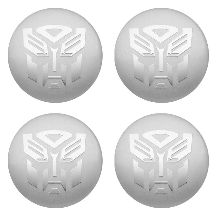 4Pcs 56mm Car Styling Transformers Decepticon Emblem Badge Sticker Car Wheel Hub Center Caps Rim Cover Stickers Auto Accessories