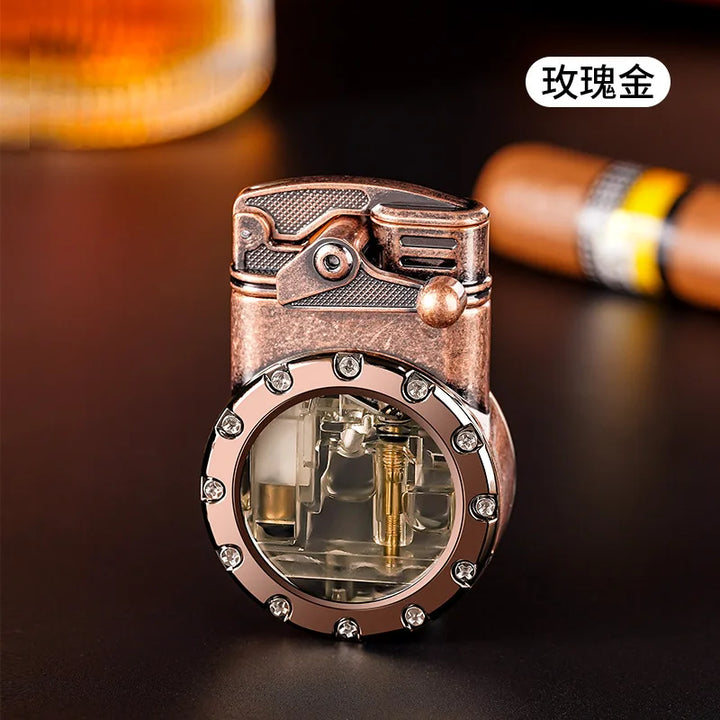 Personalized Rocker Blue Flame Lighter