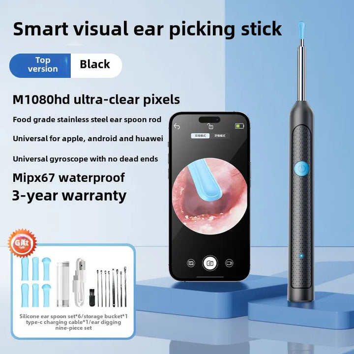 Smart Visual Ear Stick Otoscope with Camera
