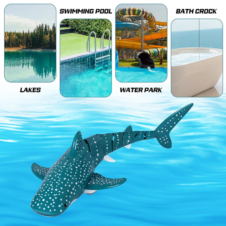 Smart RC Shark & Whale Water Toy!