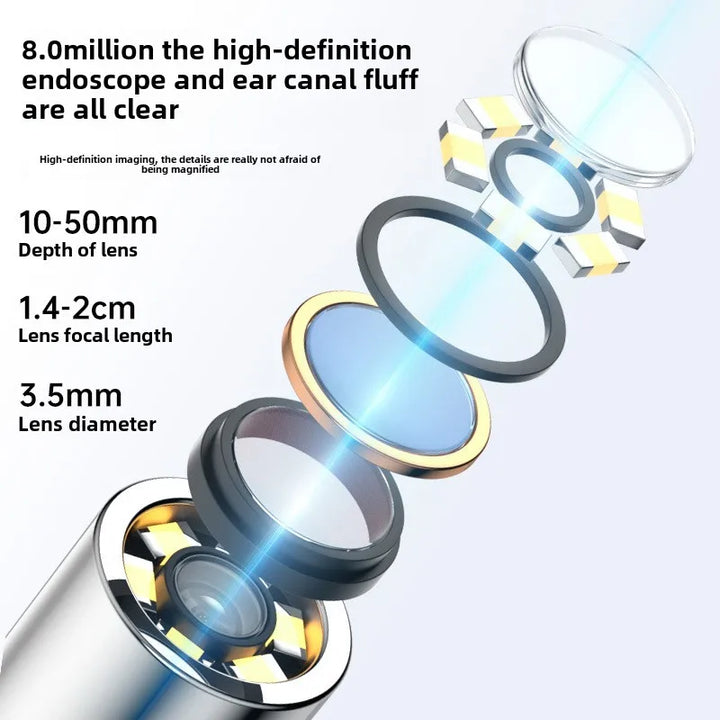Smart Visual Ear Stick Otoscope with Camera
