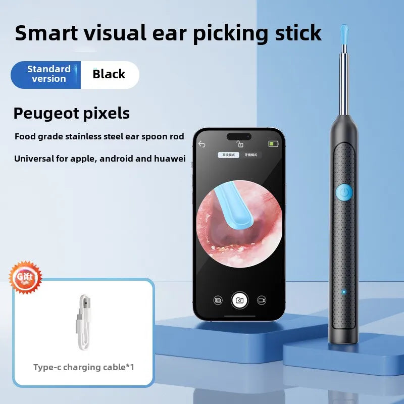 Smart Visual Ear Stick Otoscope with Camera