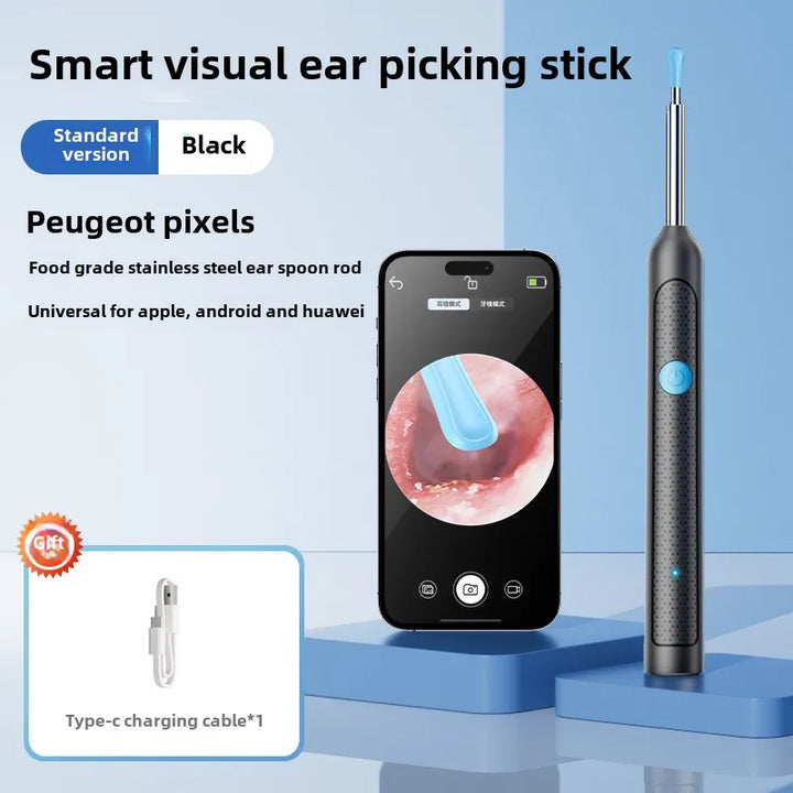 Smart Visual Ear Stick Otoscope with Camera