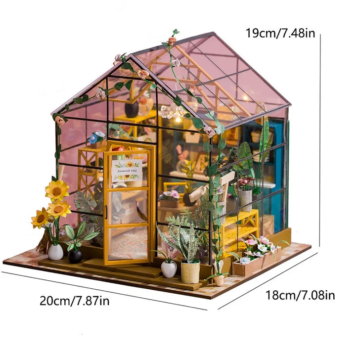 Doll House Kit Mini DIY Flower House