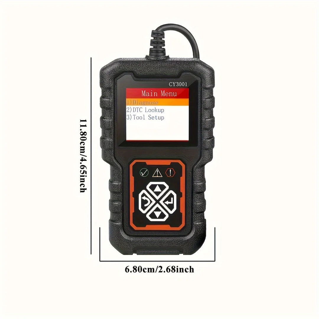 Car OBD2 Scanner Diagnostic Tool Code Reader, Car Voltage Tester Engine Fault Code Scanner, Charging Tester Diagnostic cy3001B
