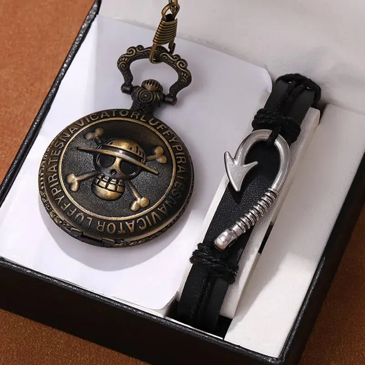 Retro Punk Pirate Captain Pocket Watch