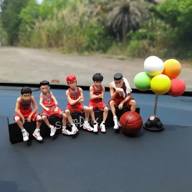 Car Telephone Number Plate Interior Anime Decoration SLAM DUNK Hanamichi Sakuragi Action Figure Ornament Auto Accessories Gifts