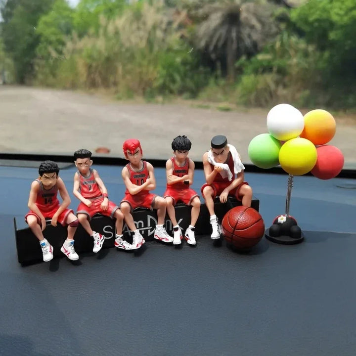 Car Telephone Number Plate Interior Anime Decoration SLAM DUNK Hanamichi Sakuragi Action Figure Ornament Auto Accessories Gifts
