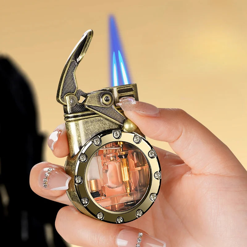Personalized Rocker Blue Flame Lighter