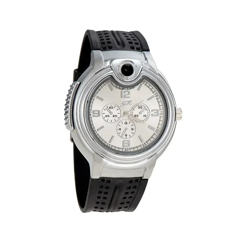 Hot-selling Metal Gas Watch Lighter Rechargeable Gas Portable Outdoor Windproof Lighter Fashion Cool Personalized Creative Gift