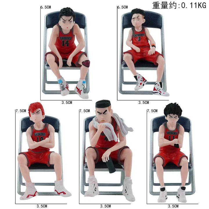 Car Telephone Number Plate Interior Anime Decoration SLAM DUNK Hanamichi Sakuragi Action Figure Ornament Auto Accessories Gifts