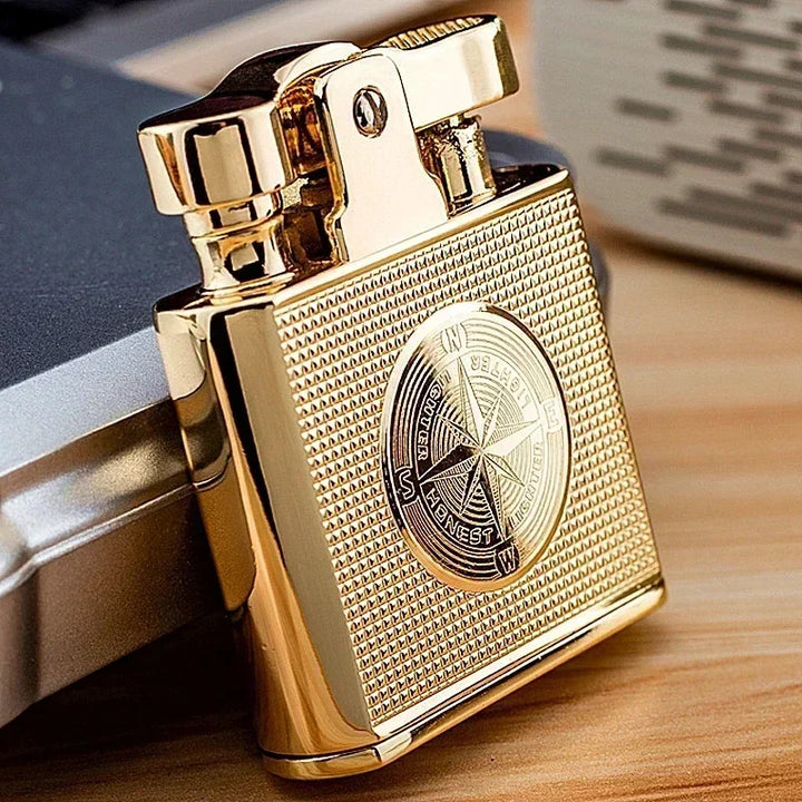 Windproof Retro Brass Cigar Lighter