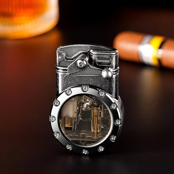 Personalized Rocker Blue Flame Lighter