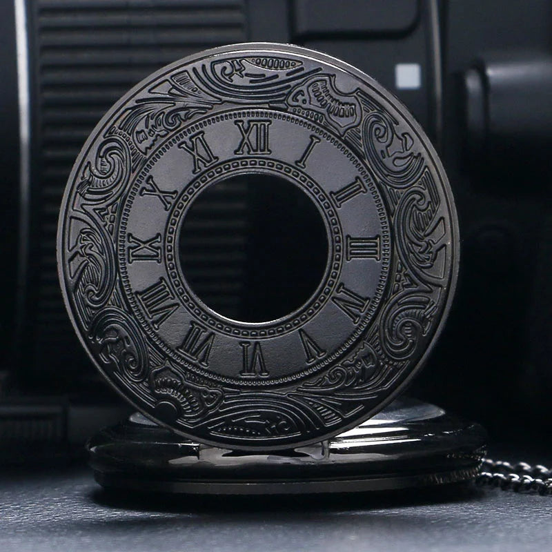Vintage Roman Numeral Quartz Pocket Watch