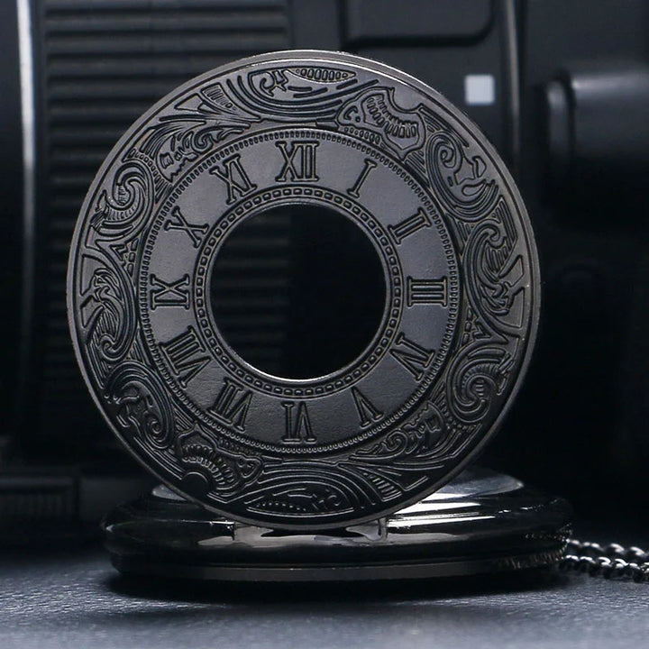 Vintage Roman Numeral Quartz Pocket Watch